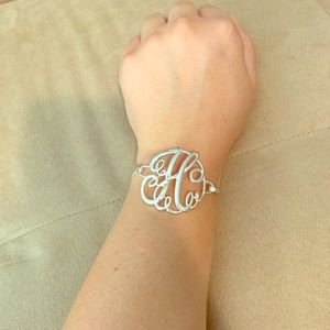 “H” monogram bangle